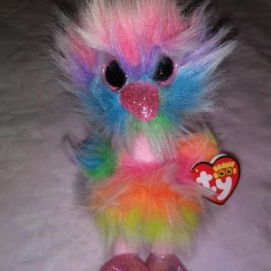 🌹🌷Sale 2 for $20 Ty Beanie Boo Asha the Ostrich!